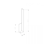 kinkiecik.pl Kinkiet LAHTI biały TH.185 S-50cm 4000K THORO